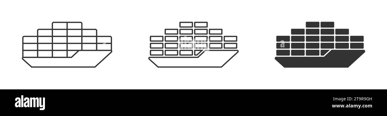 Cargo ship icon. Vector illustration Stock Vector Image & Art - Alamy