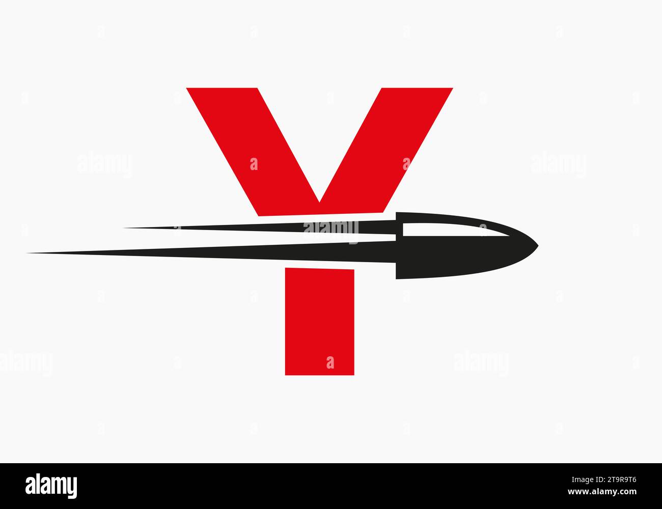 Bullet Logo On Letter Y With Moving Bullet Symbol Stock Vector Image ...