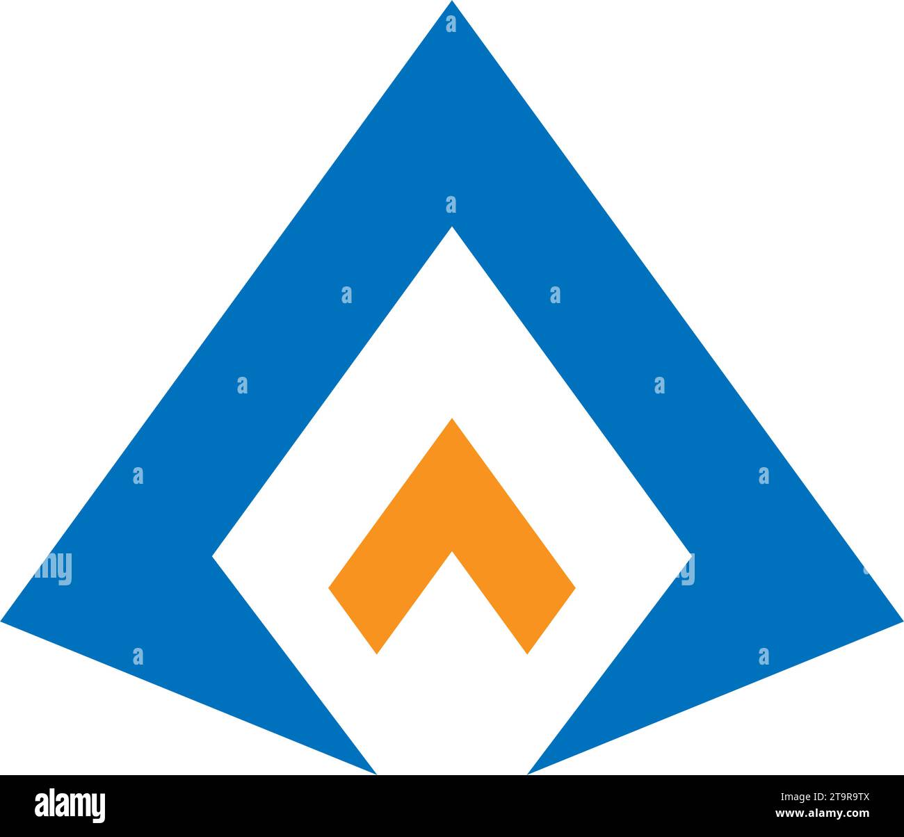 Letter A, triangle logo concept desain illustration Stock Vector Image ...