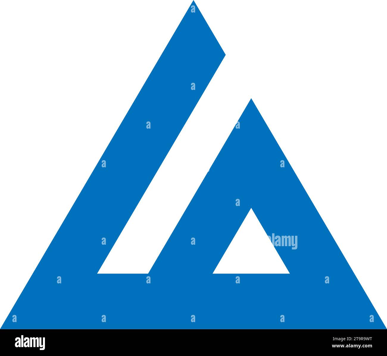 Letter A, triangle logo concept desain illustration Stock Vector Image ...