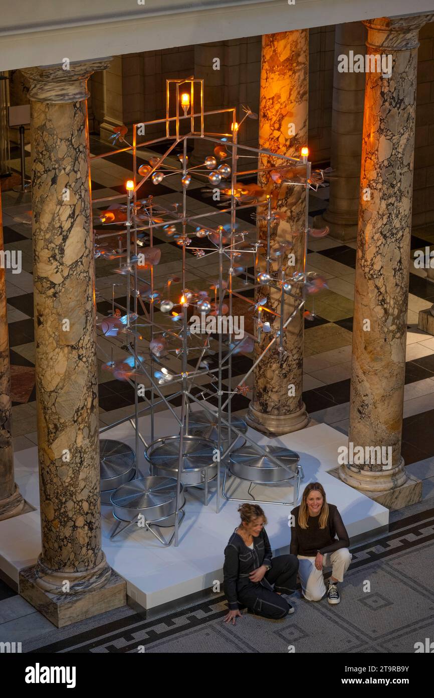 London, UK. 27th Nov, 2023. The V&A 2023 Christmas Tree Installation has been designed by London