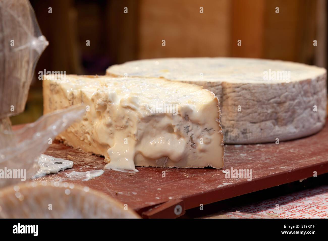 Robiola cheese, a pasteurized “triple milk” cheese made from goat, cow