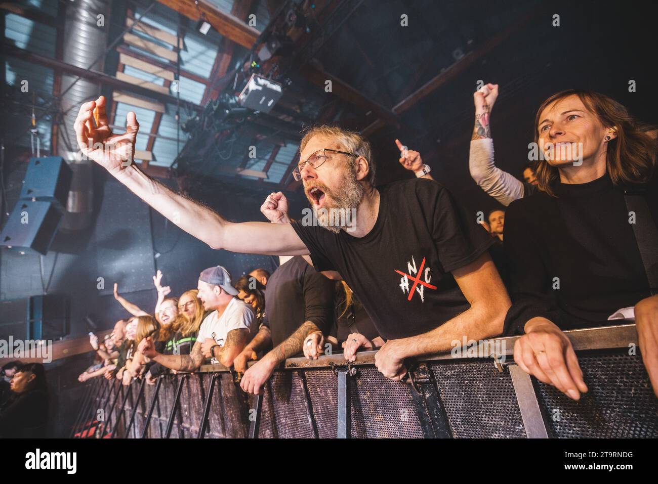 Copenhagen, Denmark. 24th, November 2023. Concert goers seen at a live