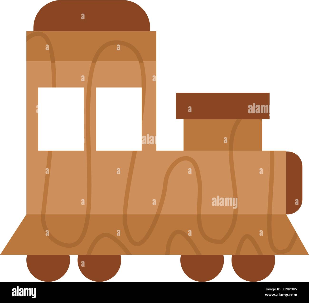 wooden toy train Stock Vector Image & Art - Alamy