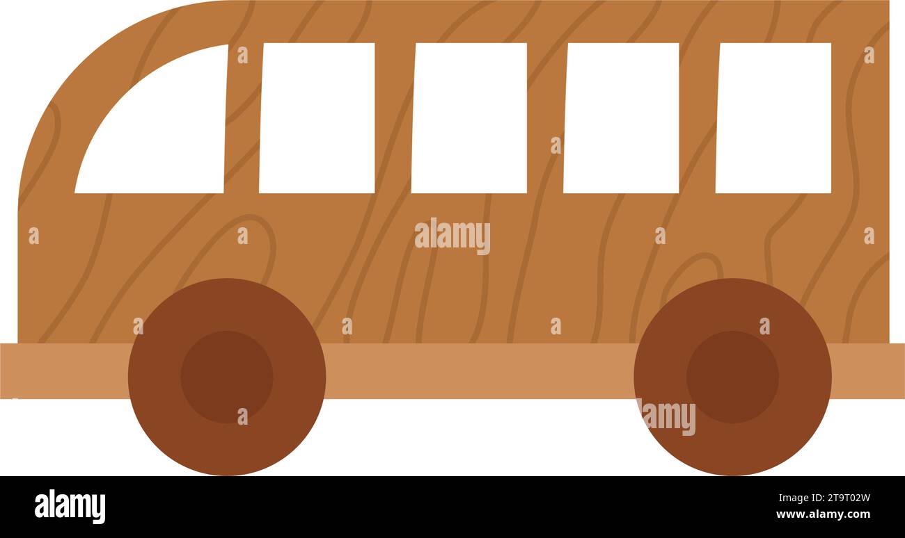 wooden toy bus Stock Vector Image & Art - Alamy