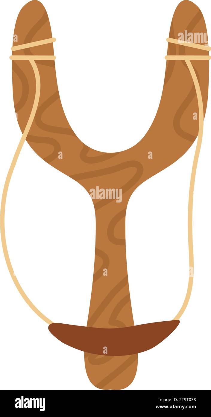 wooden toy slingshot Stock Vector Image & Art - Alamy