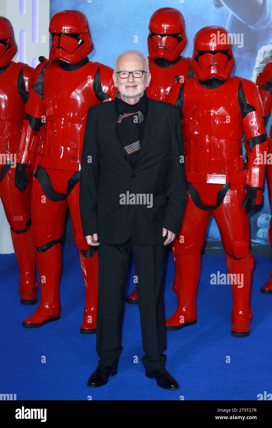 Ian McDiarmid attends 'Star Wars: The Rise of Skywalker' European Premiere at Cineworld Leicester Square in London, England. Stock Photo