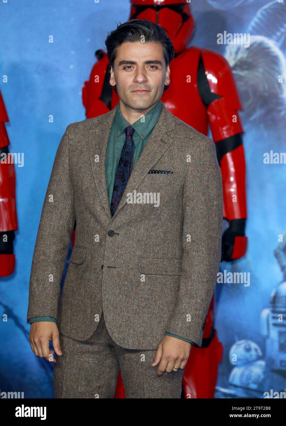 Oscar Isaac attends 'Star Wars: The Rise of Skywalker' European Premiere at Cineworld Leicester Square in London, England. Stock Photo