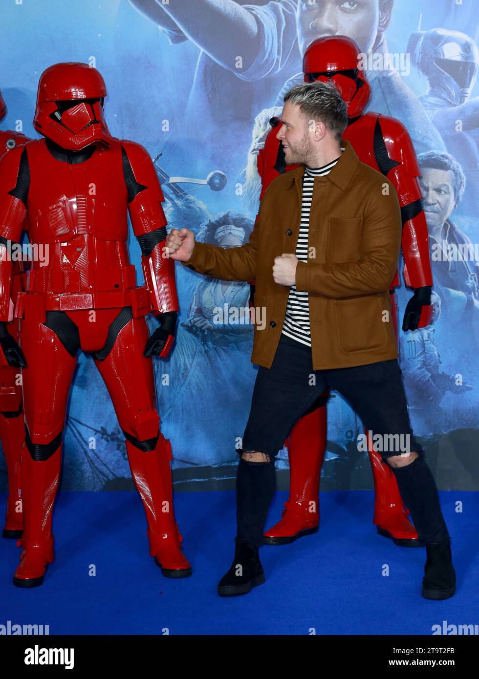 Olly Murs attends 'Star Wars: The Rise of Skywalker' European Premiere at Cineworld Leicester Square in London, England. Stock Photo
