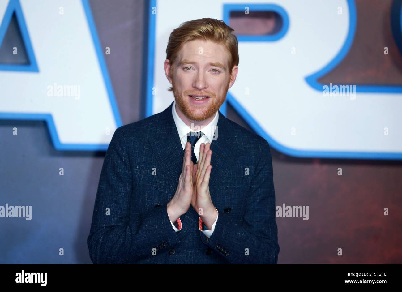 Domhnall Gleeson attends 'Star Wars: The Rise of Skywalker' European Premiere at Cineworld Leicester Square in London, England. (Photo by Fred Duval / SOPA Images/Sipa USA) Stock Photo