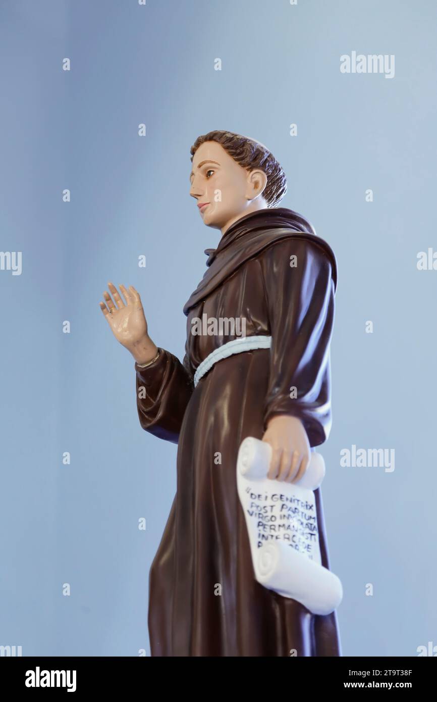 Saint Anthony of St Ann Galvao catholic religious image - Santo Antonio Santana Galvao Friar Stock Photo
