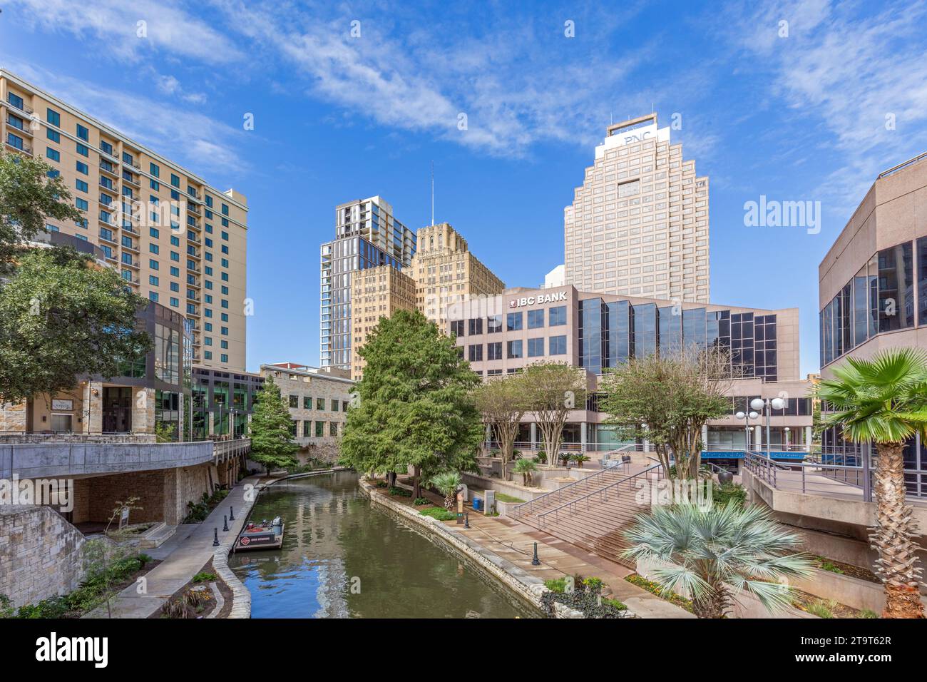 San Antonio, USA - October 31, 2023: Famous Riverwalk in San Antonio