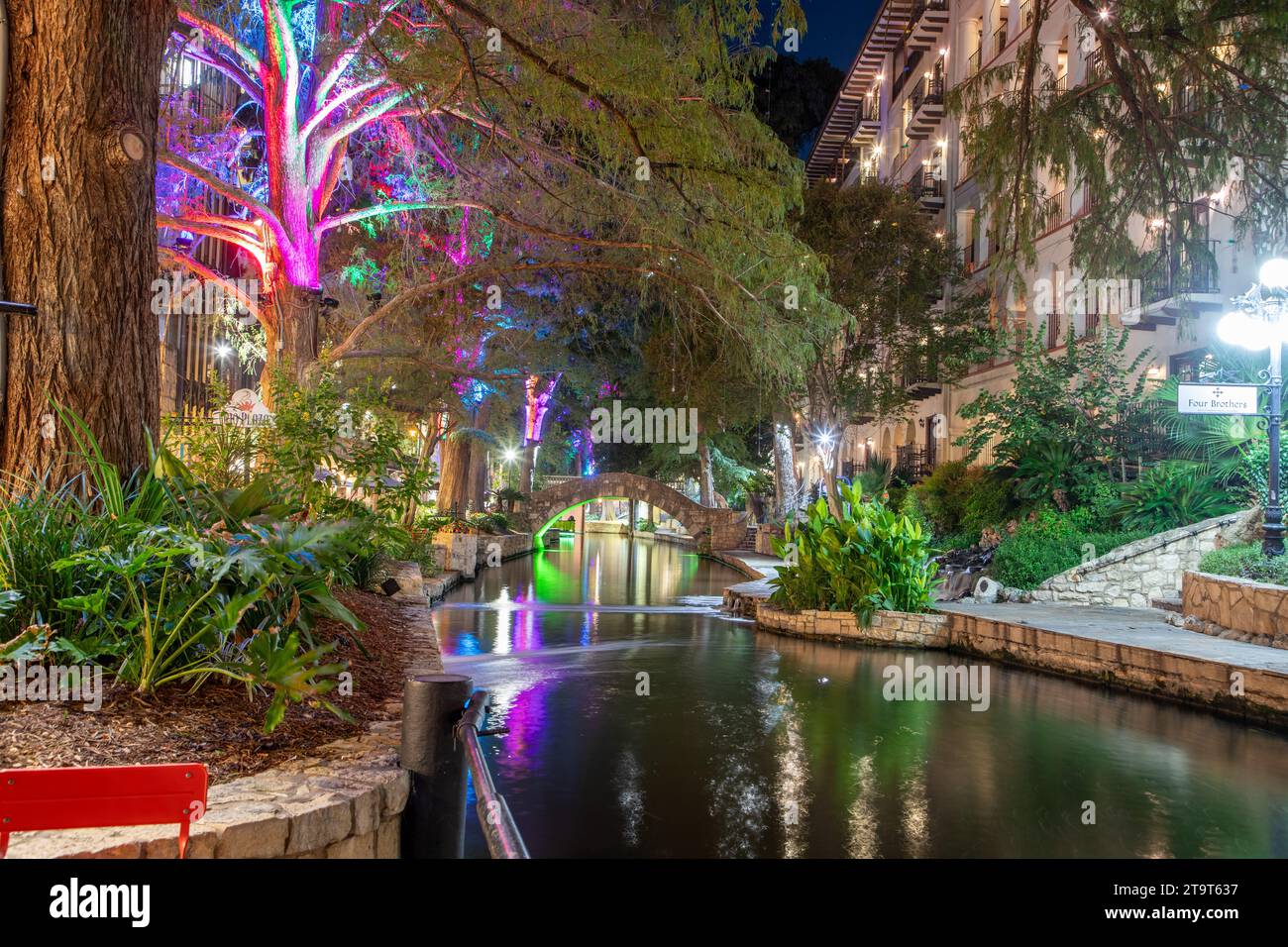San Antonio, USA - October 31, 2023: The San Antonio River Walk by ...
