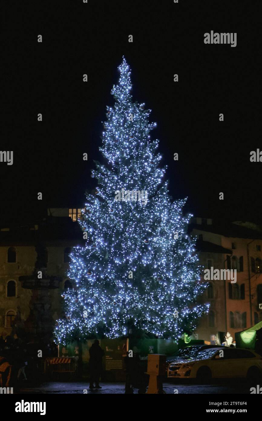 The Christmas Tree of Light Stock Photo