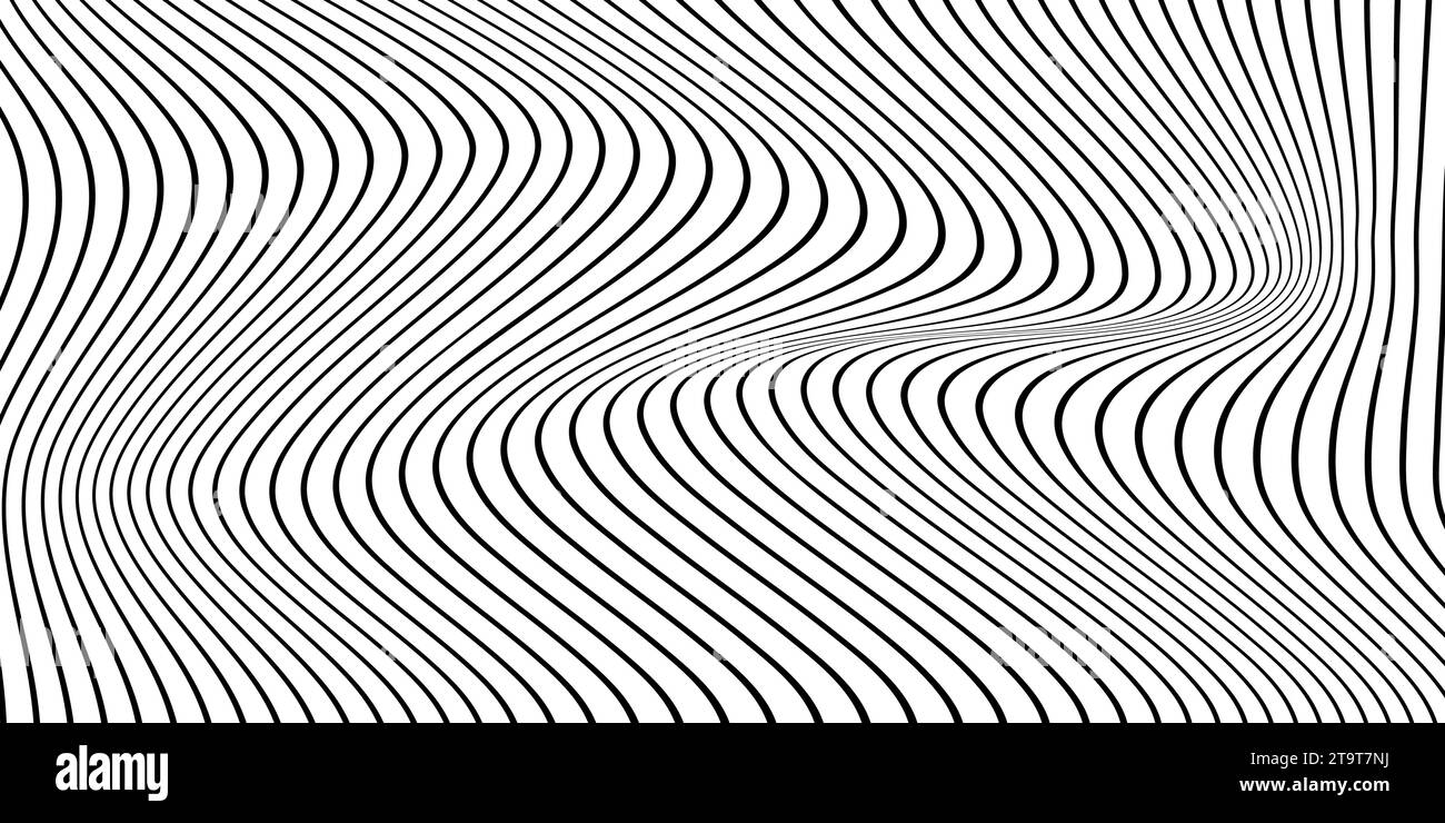 abstract black and white vector wave background Stock Vector Image ...