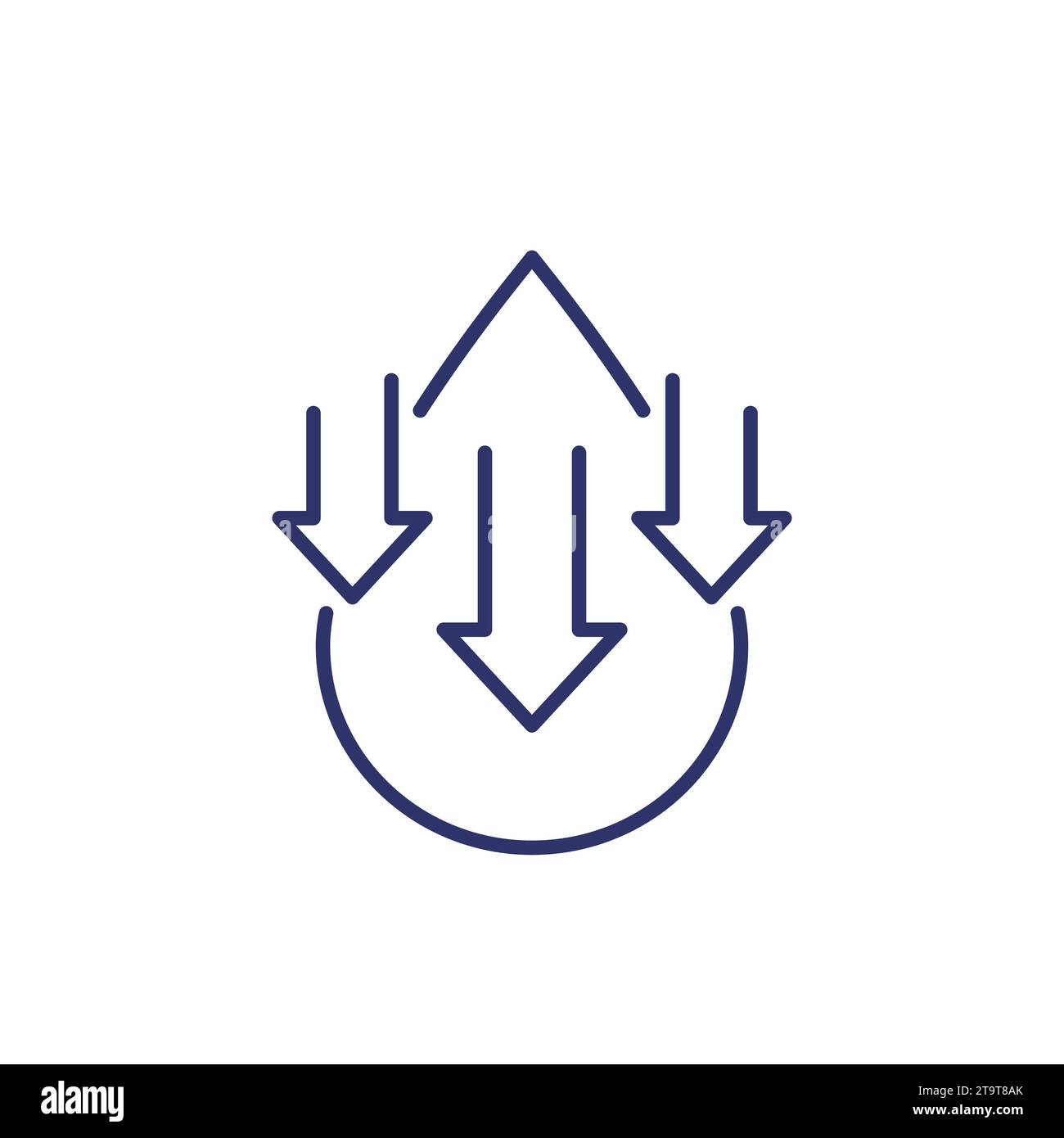 low water level icon, line vector Stock Vector Image & Art Alamy