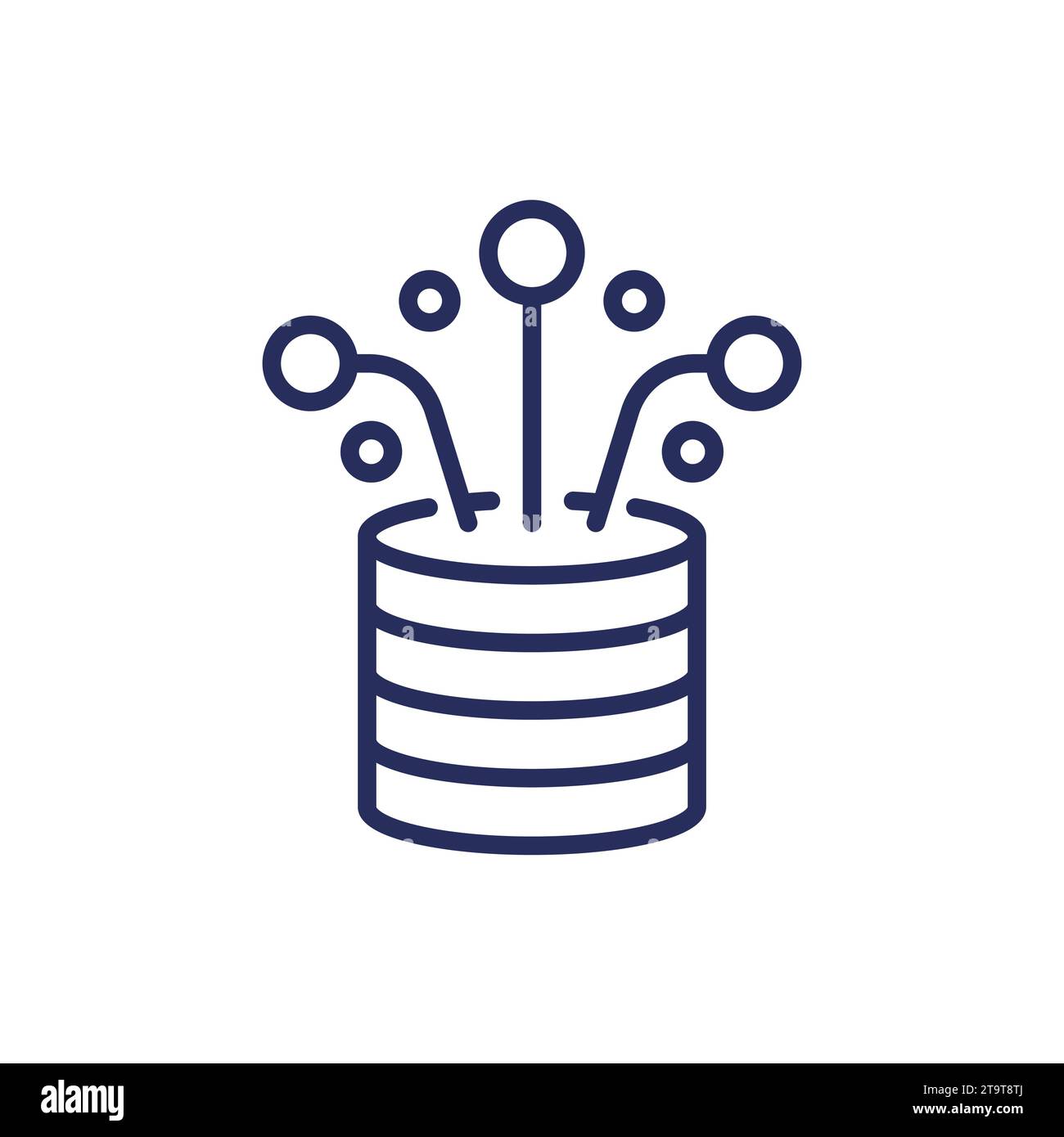 data sources line icon on white Stock Vector Image & Art - Alamy