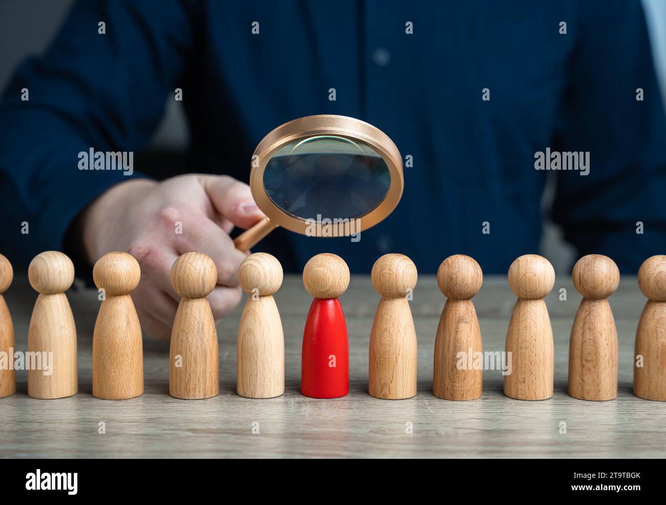 Examine the participant for competence and loyalty. Clear the ranks of the company from corporate spies. The culprit of the data leak. Search for host Stock Photo