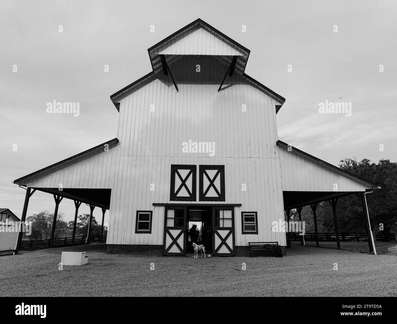 Aerial photos of mountain view Central Virginia horse farm in the fall Stock Photo Alamy