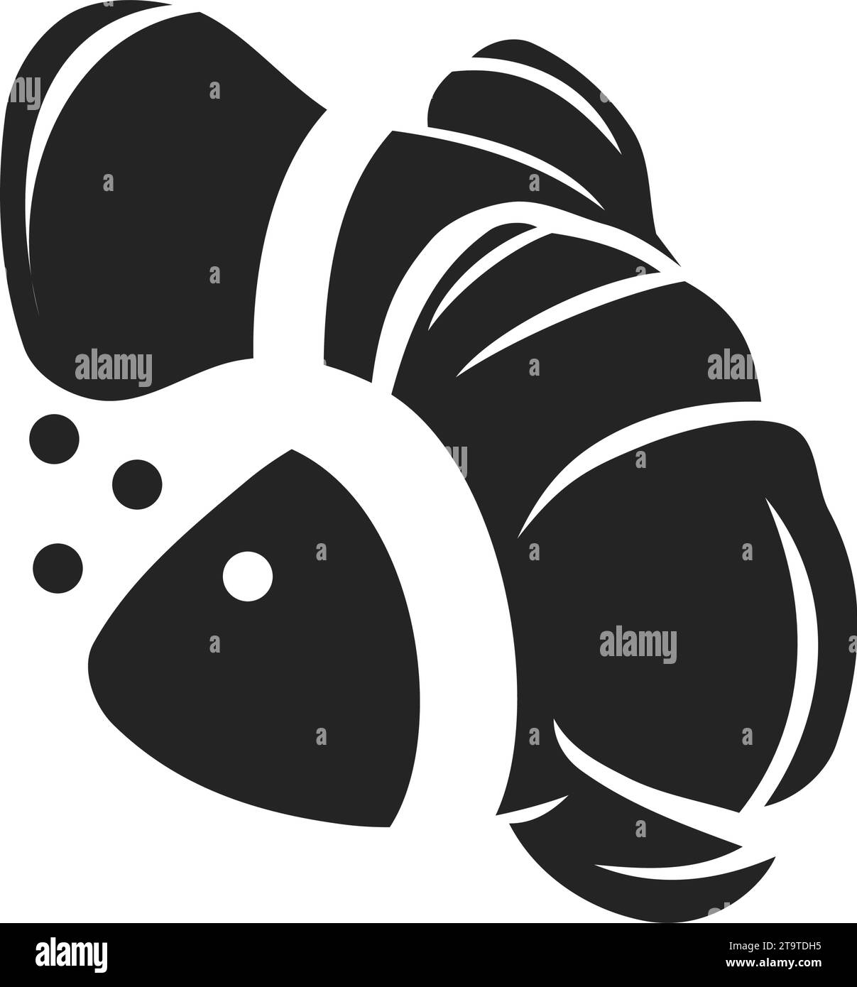 Clown Fish logo template Isolated. Brand Identity. Icon Abstract Vector