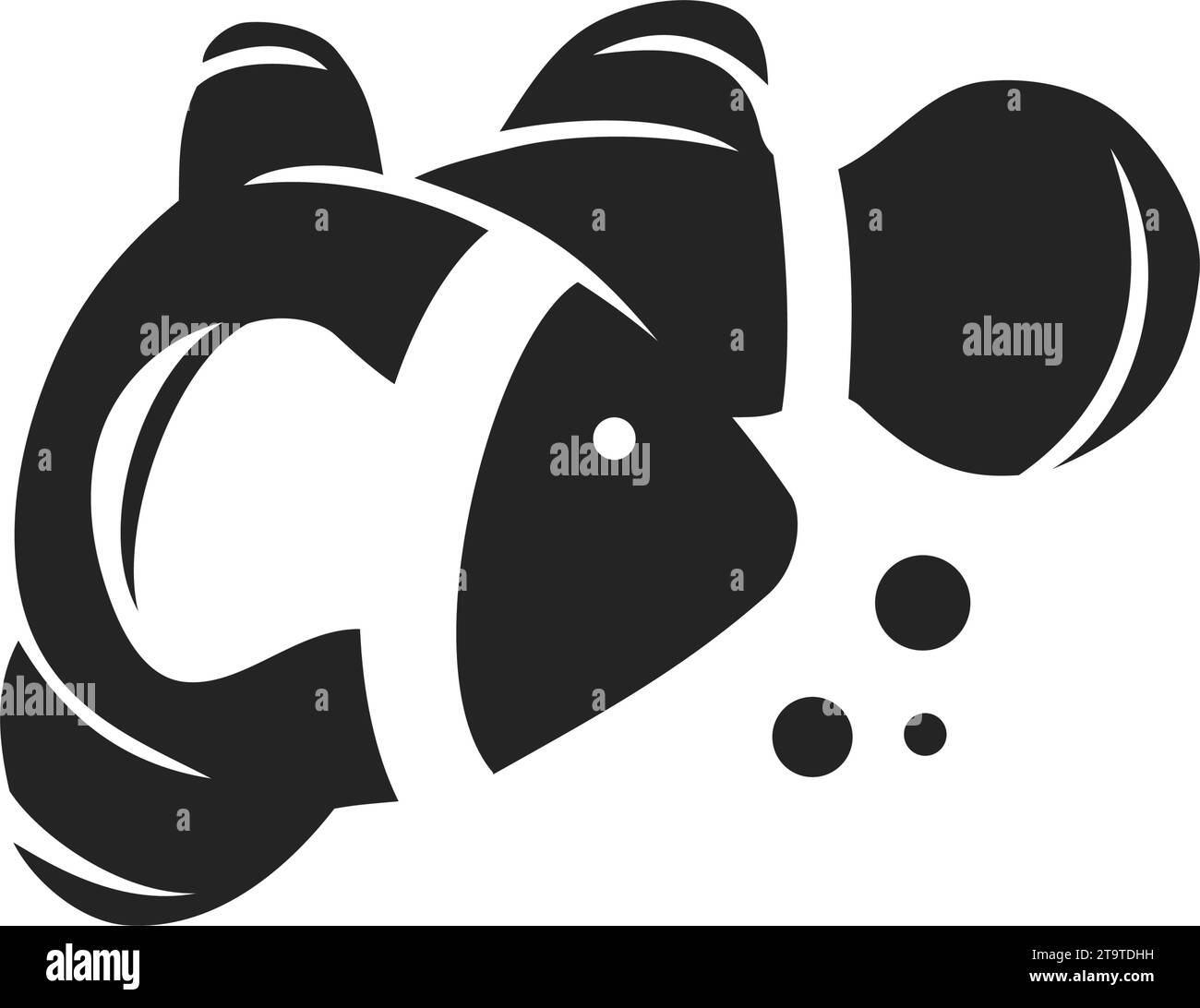 Clown Fish logo template Isolated. Brand Identity. Icon Abstract Vector