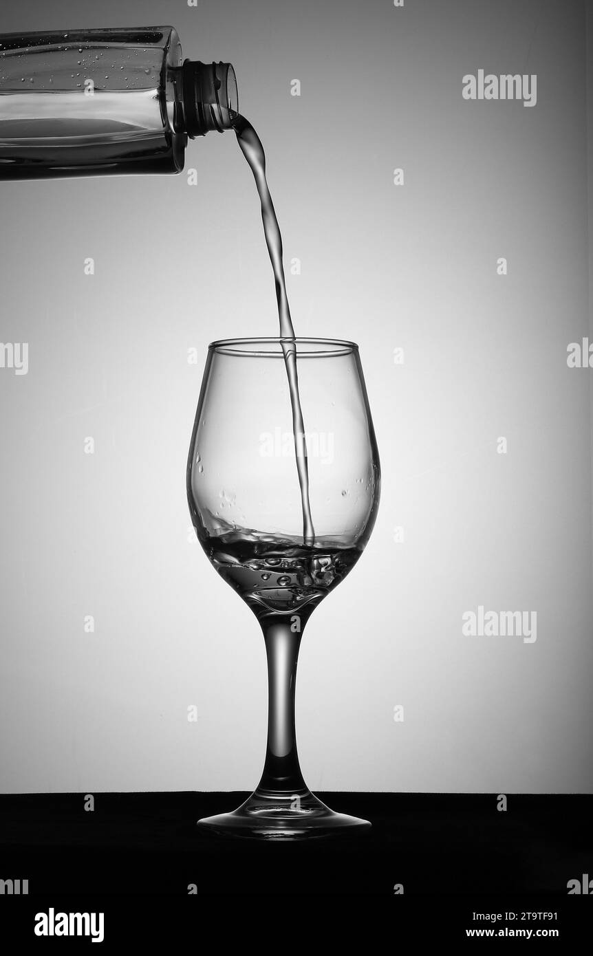 Beautiful images of pouring wine, broken wine glass and quitting