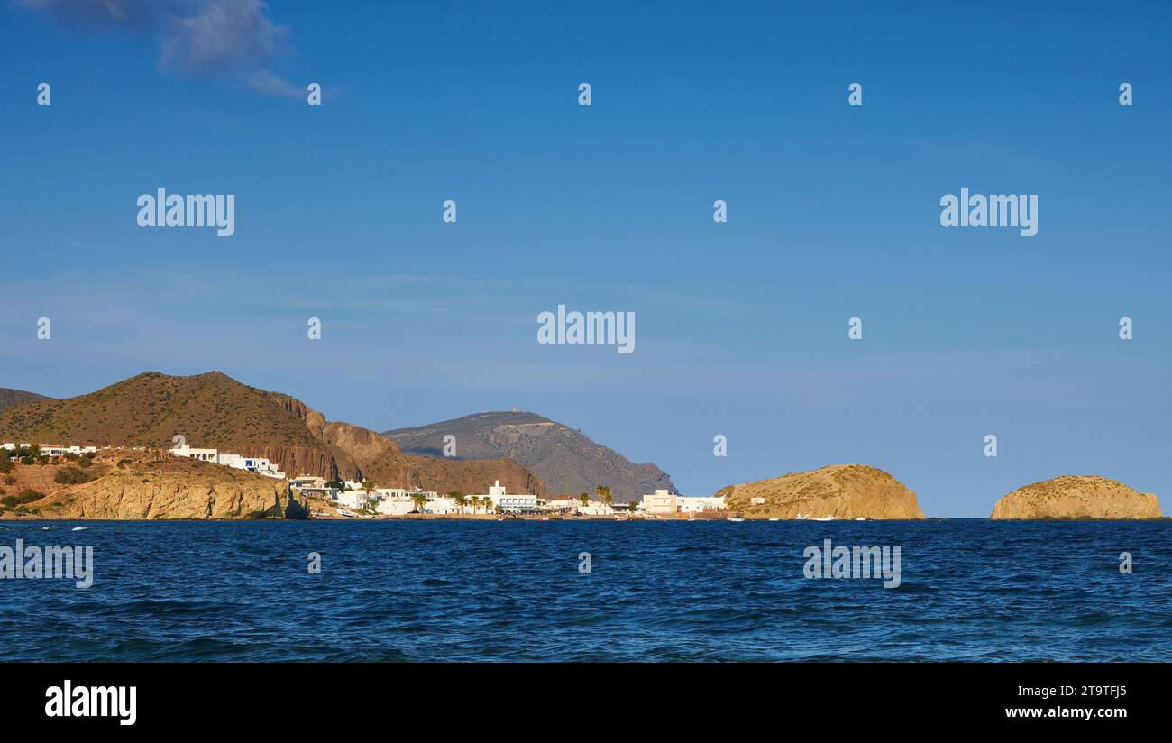La Isleta del Moro panoramic view Stock Photo