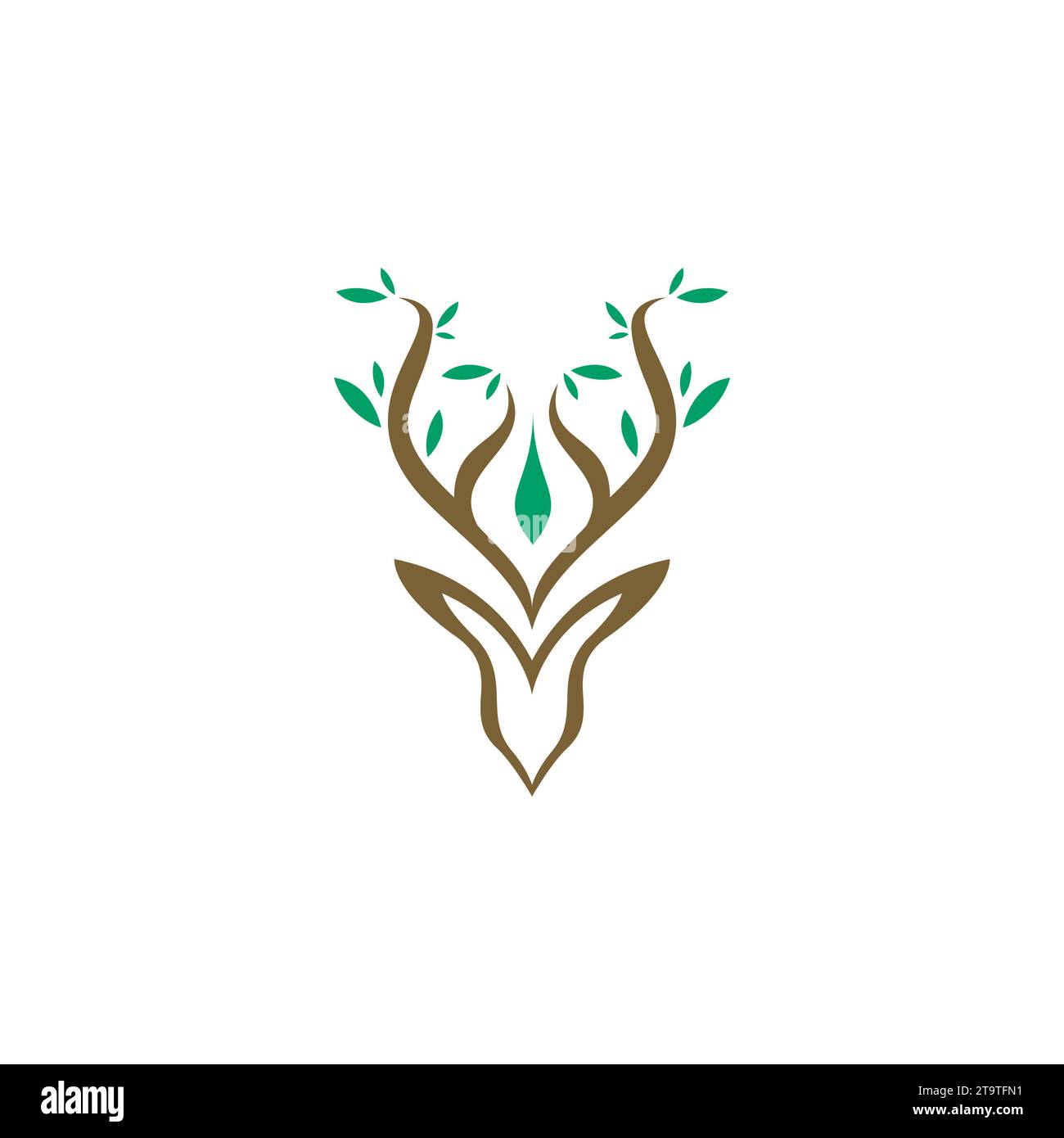deer-nature-logo-unique-logo-stock-vector-image-art-alamy