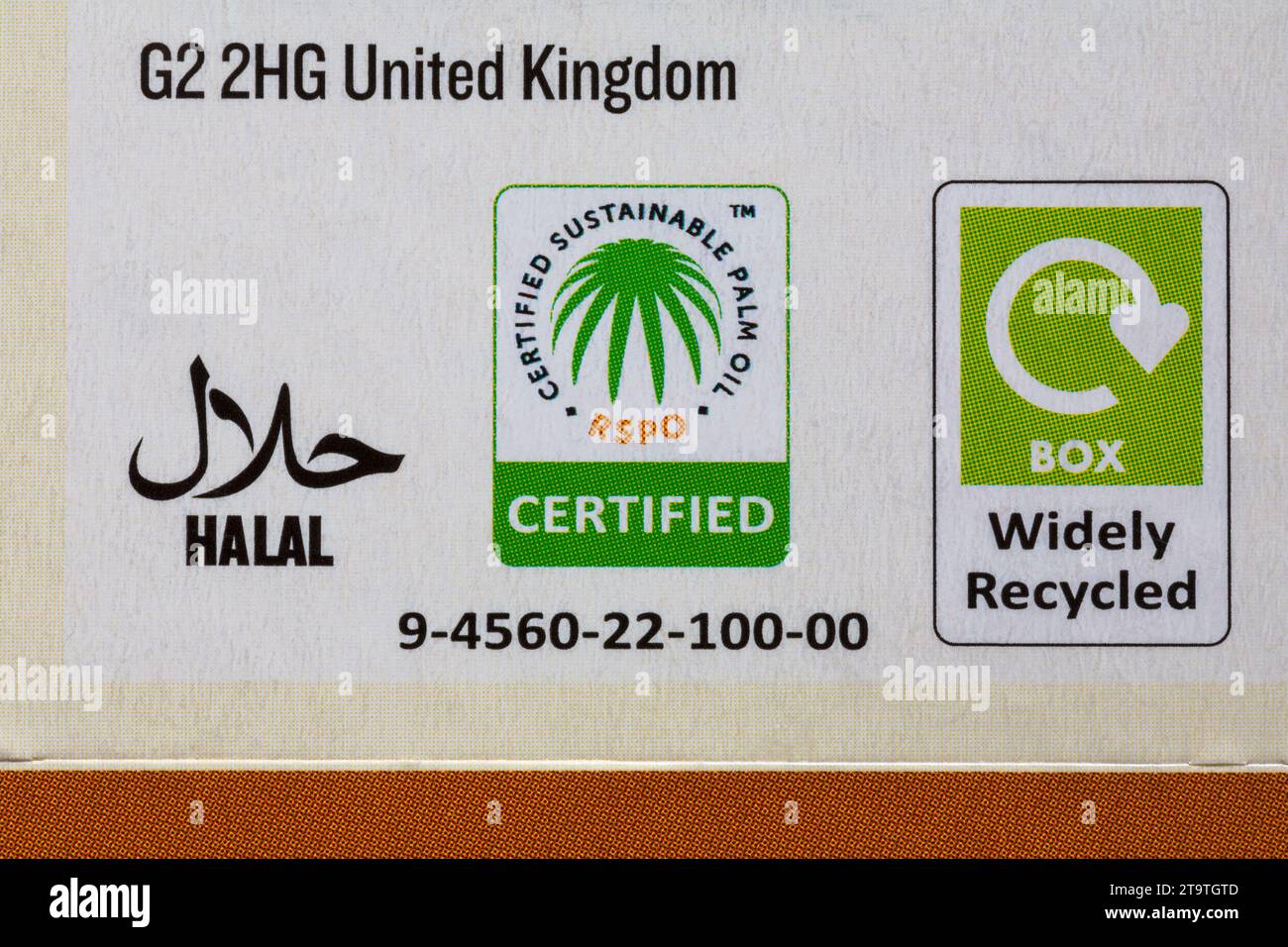 certified sustainable palm oil RSPO, Halal and box widely recycled