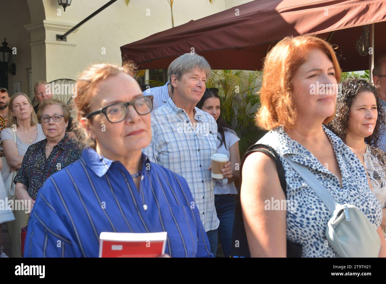 Coral Gables, USA. 25th Nov, 2023. CORAL GABLES, FLORIDA - NOVEMBER 25: Dave Barry (C) attends the celebrated and launch of Books & Books Literary new nonprofit Foundation with the Coral Gables business and literary community and the Coral Gables Chamber of Commerce Small Business Saturday at Books and Books-Gables on November 25, 2023 in Coral Gables, Florida. (Photo by JL/Sipa USA) Credit: Sipa USA/Alamy Live News Stock Photo