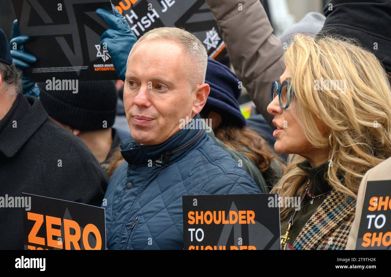 Judge Robert Rinder with Tracey Ann Oberman taking part in the March ...
