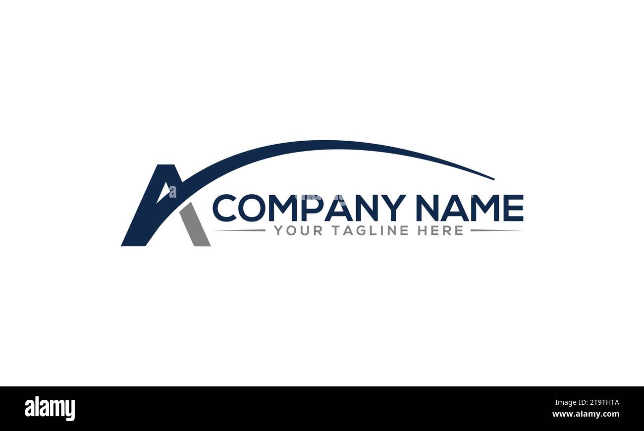 A Logo Design Unique and Modern Logo Design Stock Vector