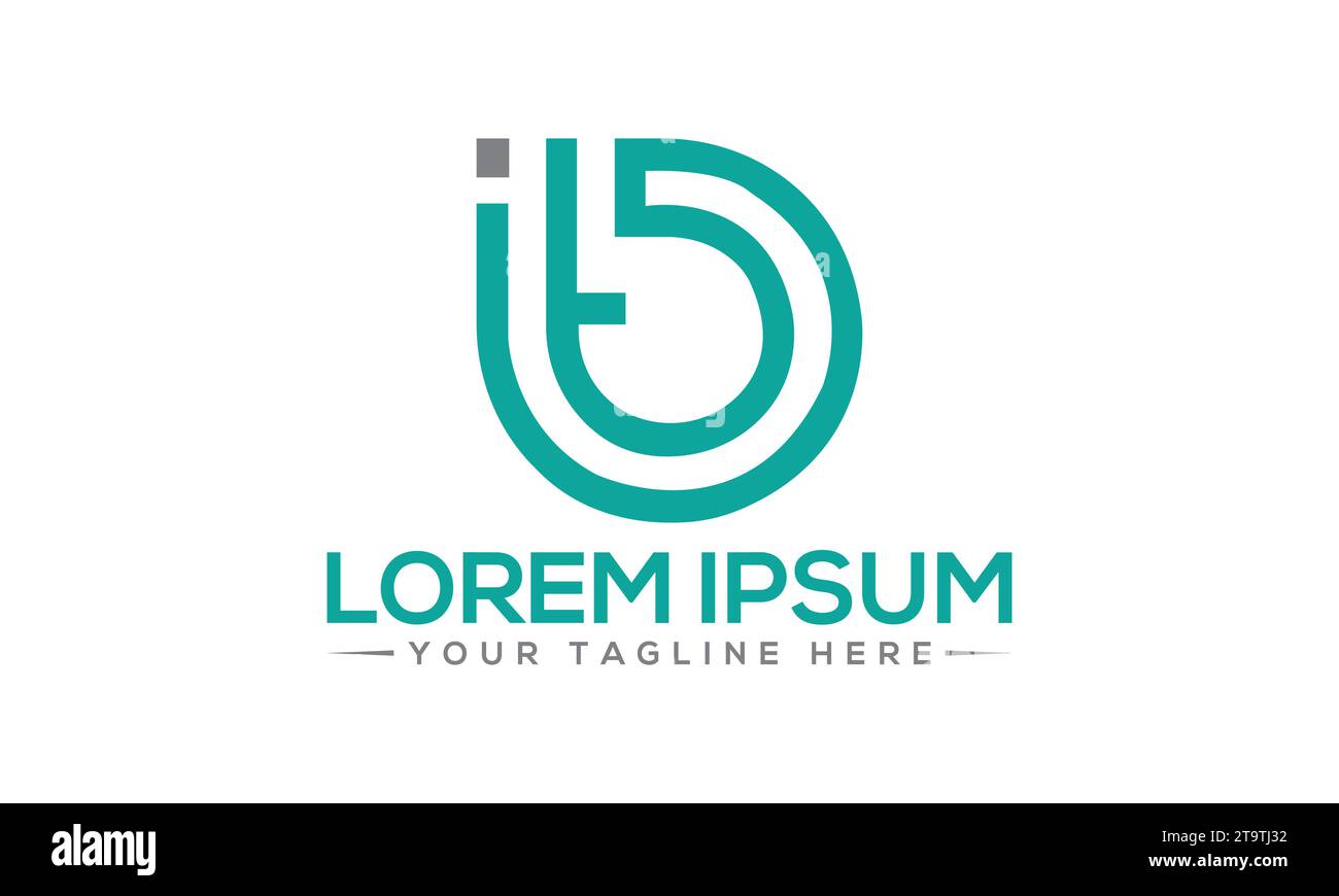 B Logo Design Stock Vector