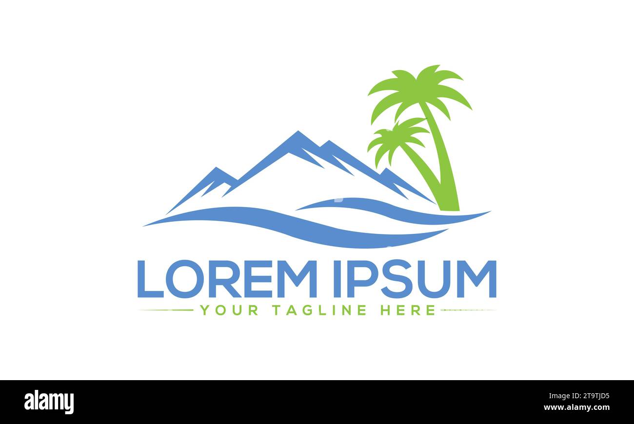 Mountain Logo Design creative and Modern Logo Design Stock Vector