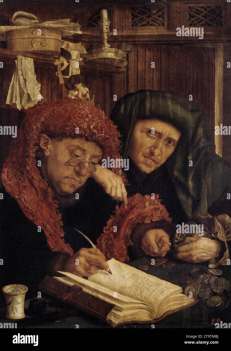 The Tax Collectors - by Marinus Van Reymerswaele Stock Photo