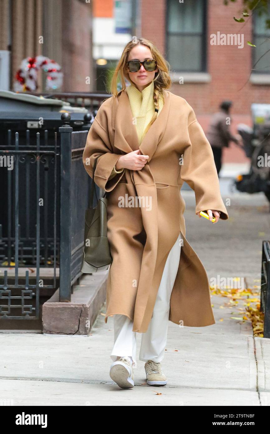 Jennifer Lawrence s casual look Featuring Jennifer Lawrence Where New York New York United States When 22 Nov 2023 Credit BauerGriffin INSTARimages Stock Photo Alamy