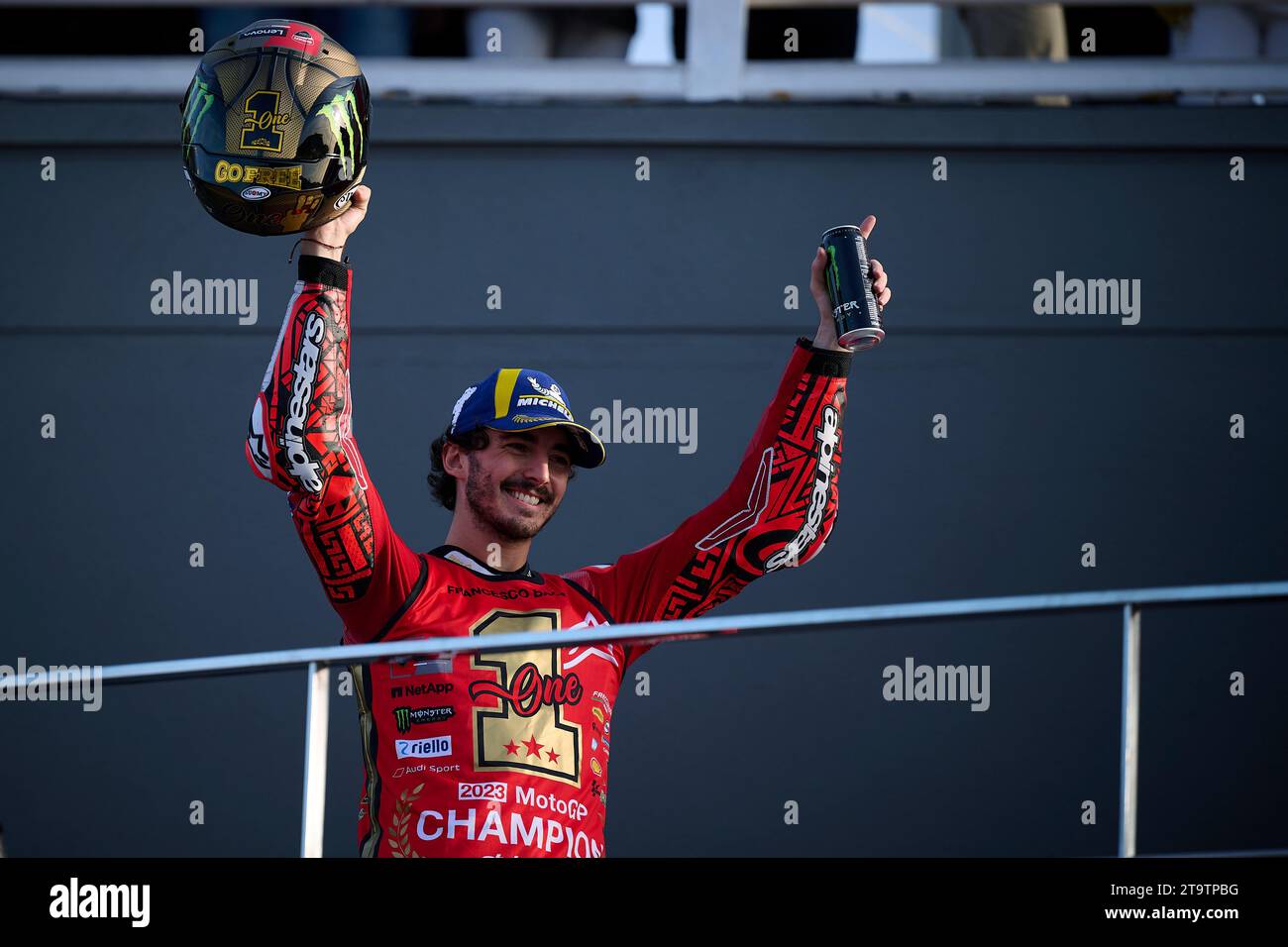 Valencia, Spain. 26th Nov, 2023. Francesco Bagnaia of Ducati Lenovo