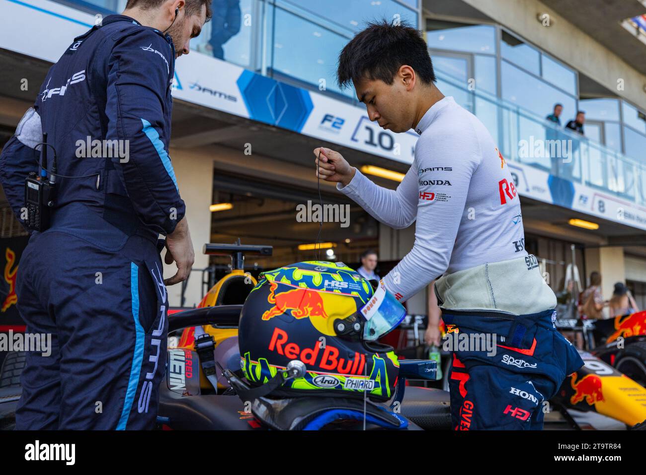 Yas Marina Circuit, Abu Dhabi, United Arab Emirates, 26.November.2023; Ayumu Iwasa of Redbull racing junior academy driver during Formula One Abu Dhabi Grand Prix ( photo by Jay HIRANO/ATP images ) (HIRANO Jay/ATP/SPP) Credit: SPP Sport Press Photo. /Alamy Live News Stock Photo