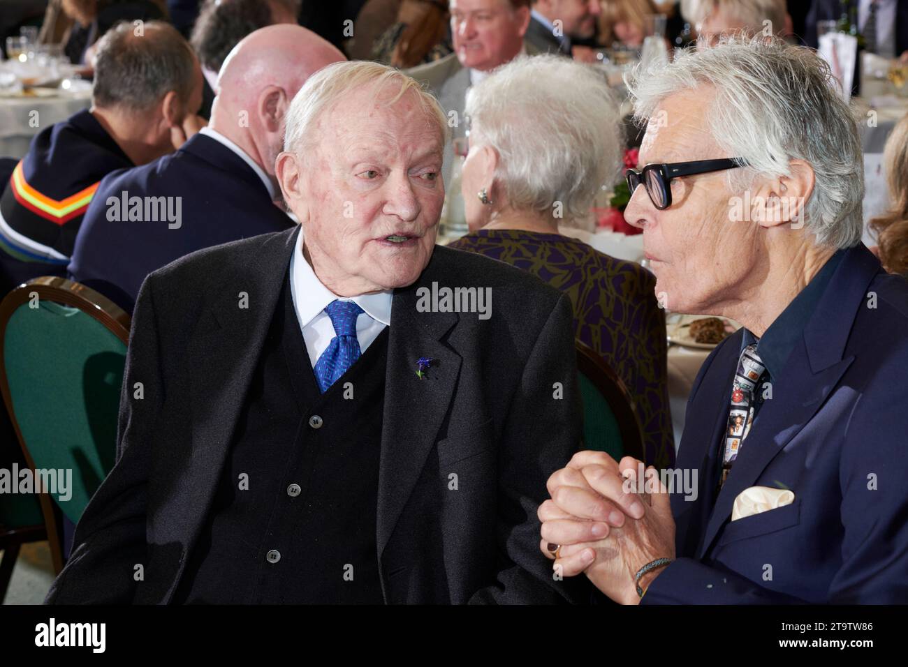 Julian Glover and Simon Williams at The Oldie of the Year 2023, 23-11-23 Stock Photo