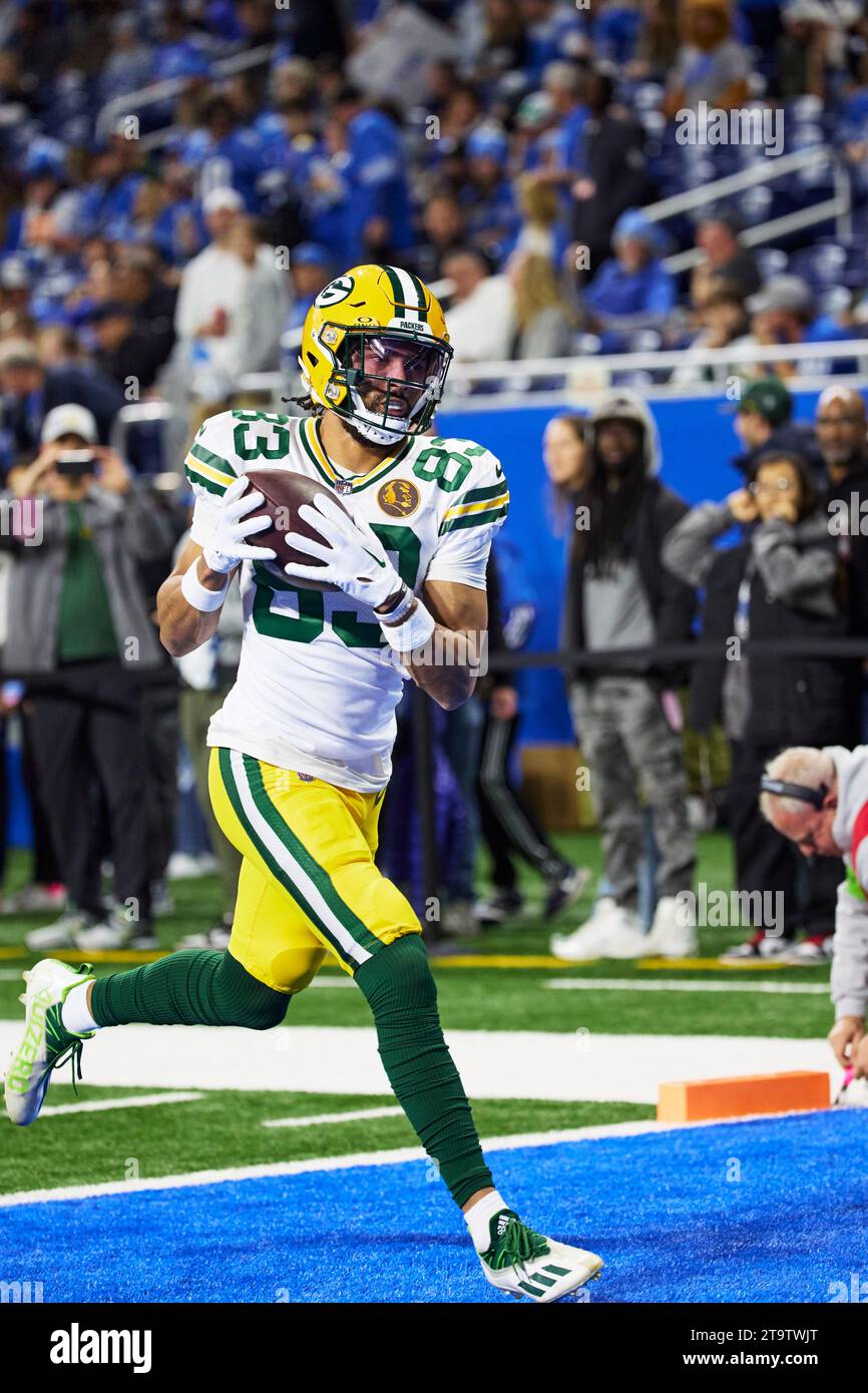 Green Bay Packers wide receiver Samori Toure (83) warms up against the
