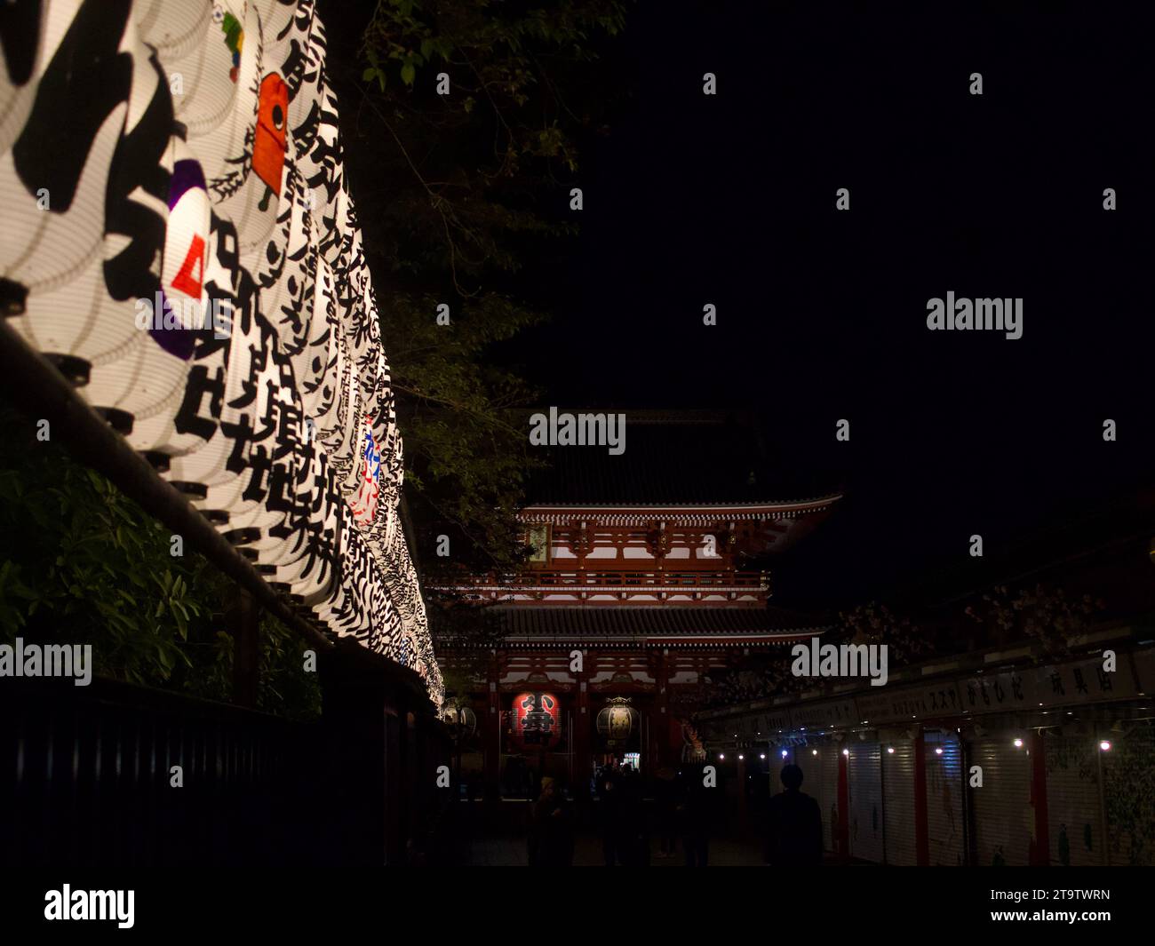 Sensoji Temple Lanterns - Tokyo Stock Photo