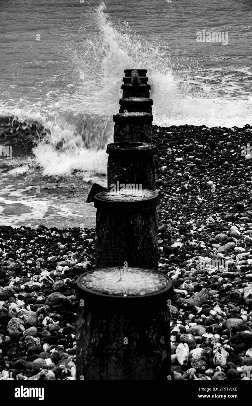 English coastal erosion Black and White Stock Photos & Images - Alamy