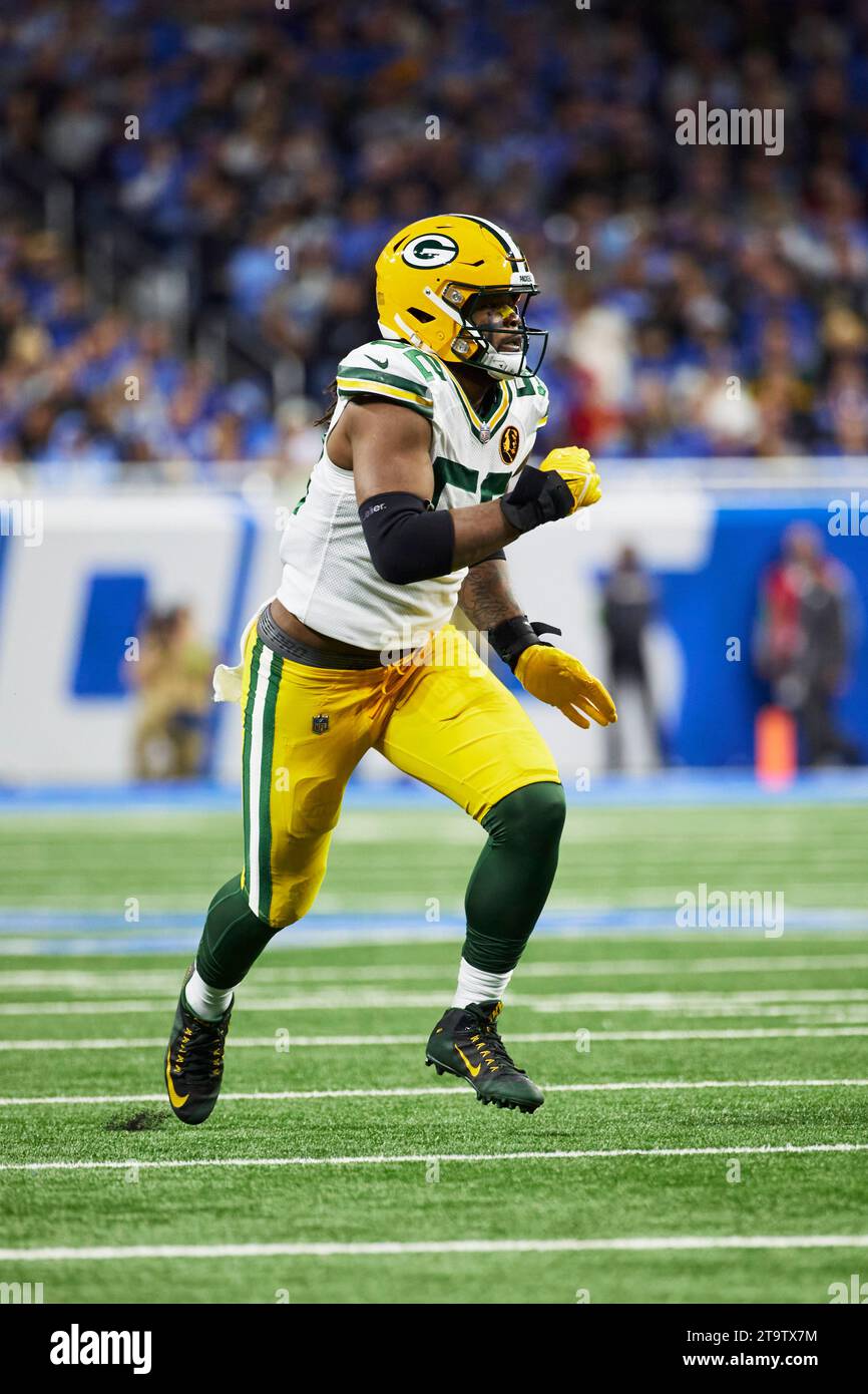 Green Bay Packers Linebacker Rashan Gary (52) Pursues A Play Against ...