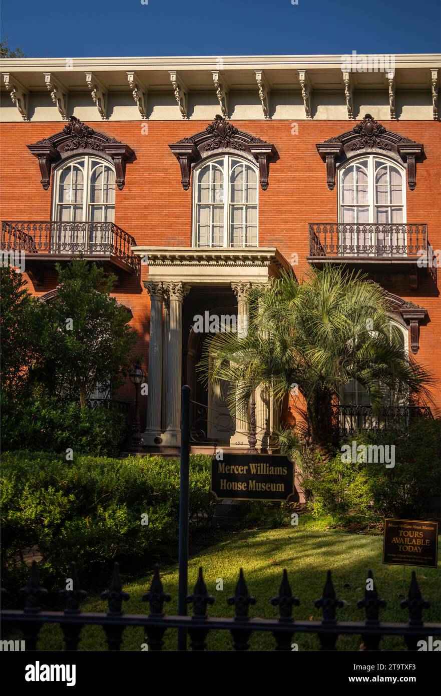 Mercer Williams House museum building in Savannah Georgia Stock Photo