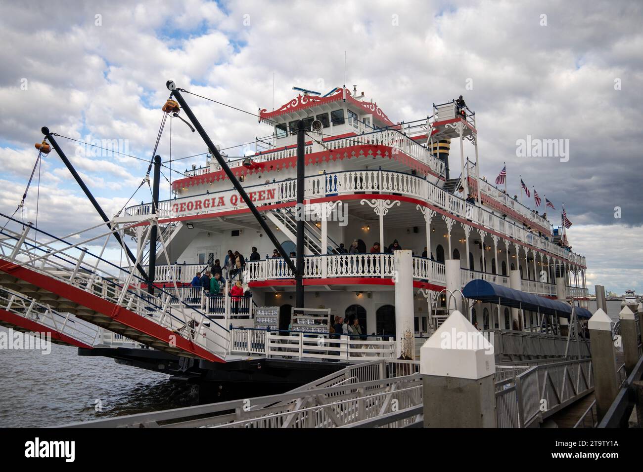 Tourist tourists river street paddle wheel hires stock photography and