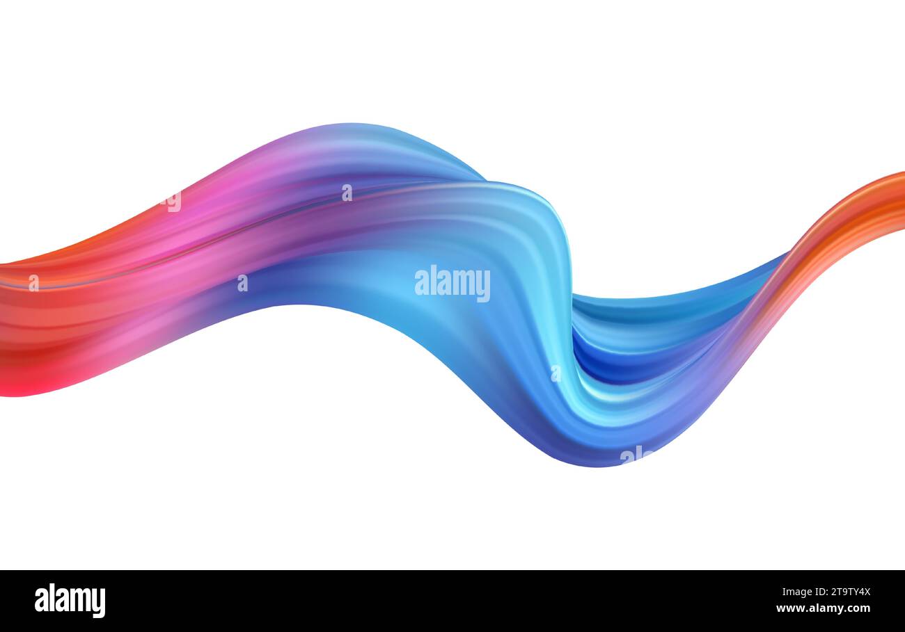 3d Wave Liquid shape color background. Art design for your design ...