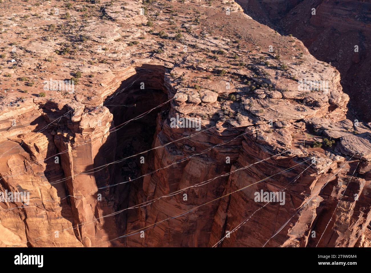 Aerial view of the Fruit Bowl in Mineral Canyon, site of the GGBY