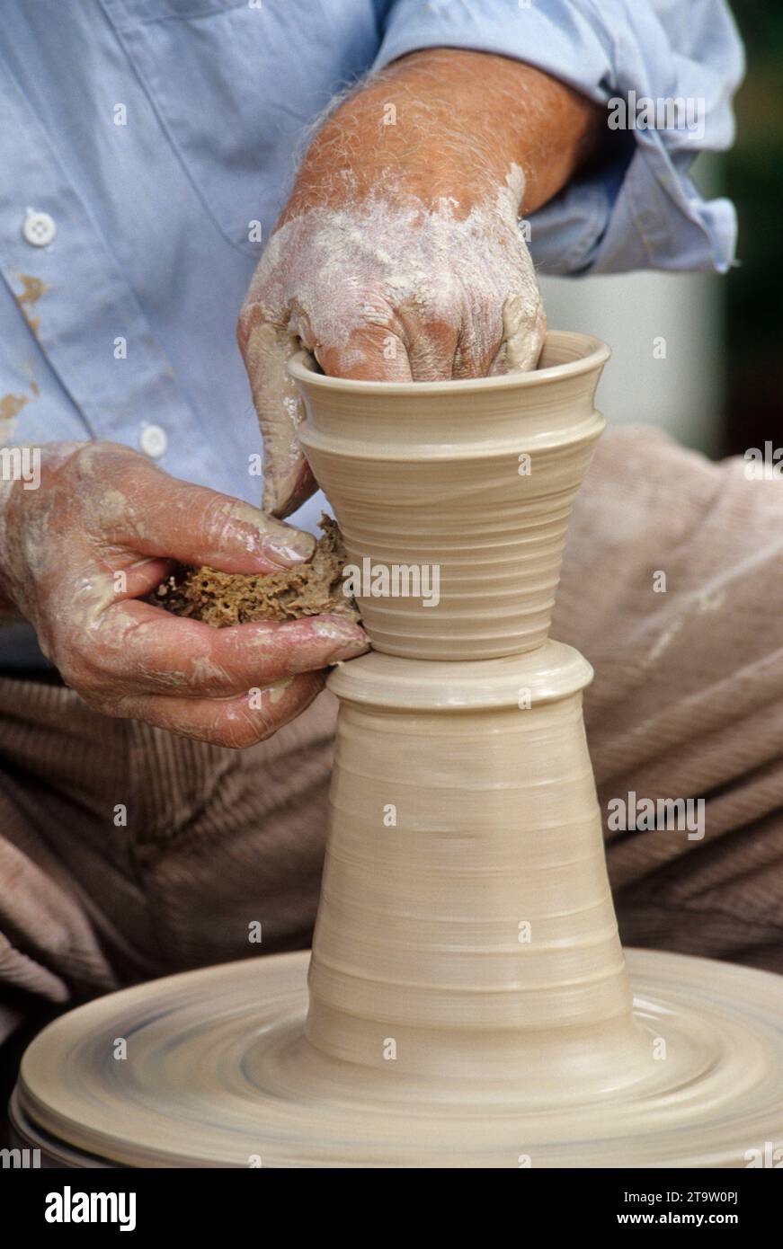 Pottery demonstration, Historic Hanley Farm, Jackson County, Oregon