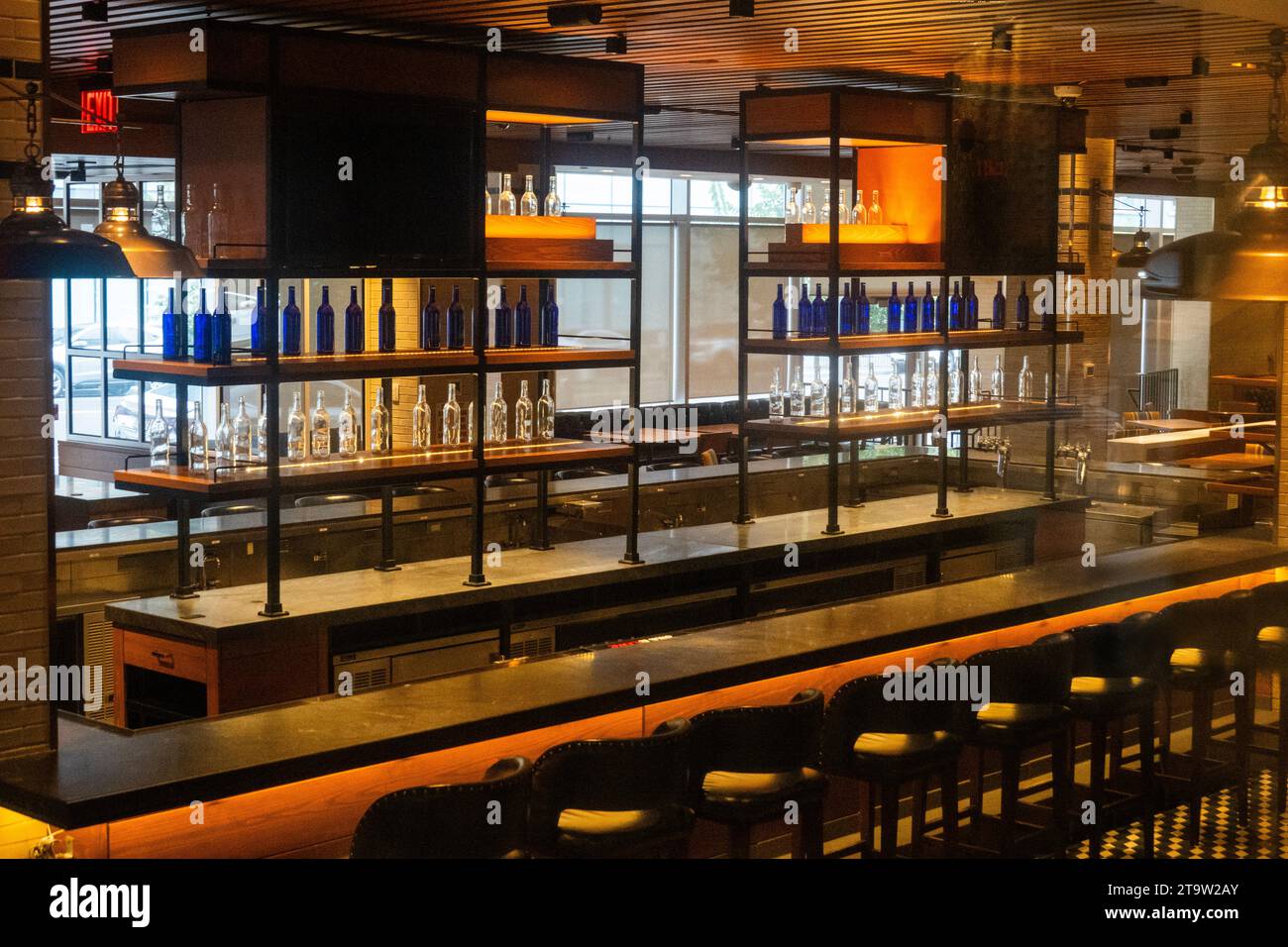 closed bar in Manhattan NYC Stock Photo