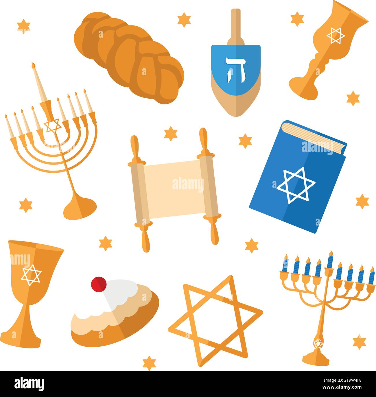 Set of hanukkah icons Vector Stock Vector Image & Art - Alamy